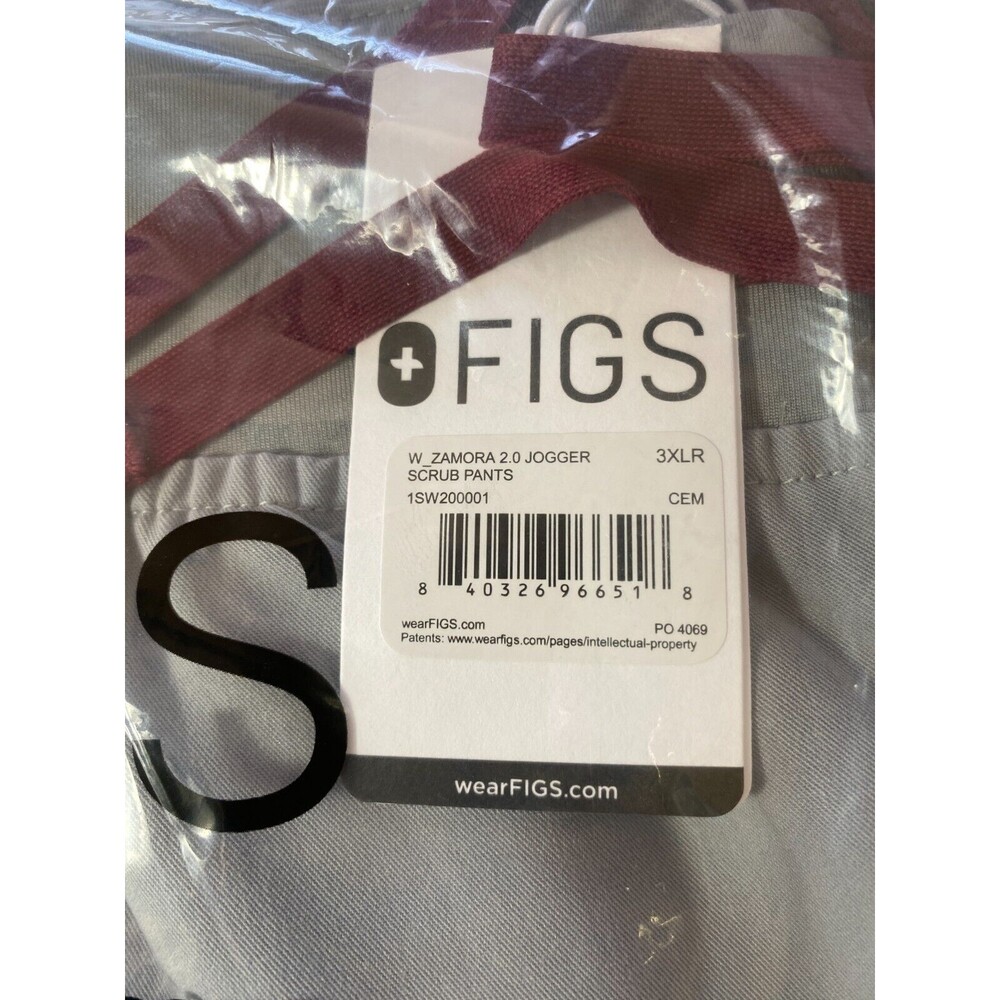 FIGS ZAMORA 2.0 Jogger Gray/ Cement Womens Scrub Pants Sz 3XLR - Picture 6 of 7